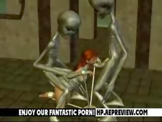 Aliens Fuck seductress models
