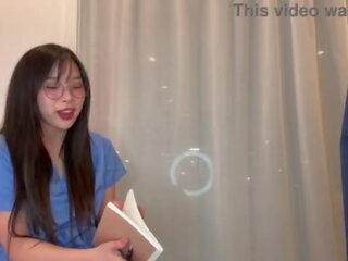 Creepy doctor Convinces Young Medical surgeon Korean lady to Fuck to Get Ahead