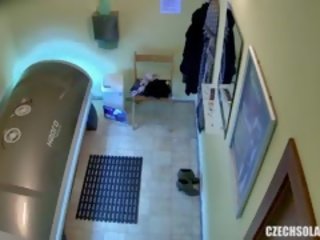 Hidden Cam Young lady Is Touching Her Pussy In Solarium