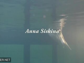 Terrific swell Step-sister Anna Siskina with Big Tits in the Swimming