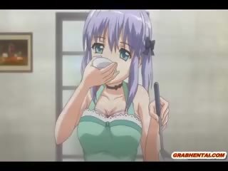 Japanese Hentai seductress grand Poking In The Kitchen