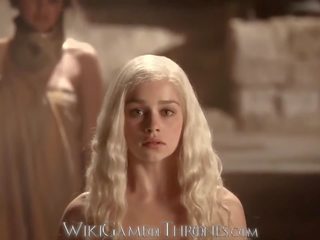 Emilia Clarke Real Explicit porn Scenes Daenerys Targaryen and Khal Drogo Ga