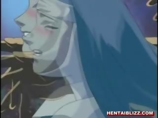 Nun Hentai Brutally Fucking By Bandits And Swallowing Cum
