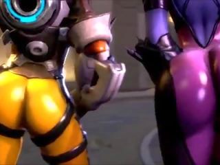 Overwatch غير oversexxed tracer ضد widowmaker غنيمة madness