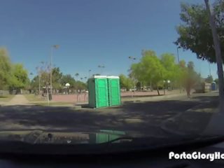 Porta Gloryhole milf wants to suck pecker in public