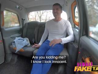 Female Fake Taxi She goes ahead him believe he is in a flirting taxi