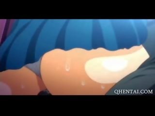 Curvy Hentai diva Plugs Ass Hole And Vibes Clit