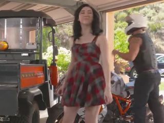 Penthouse Star Aria Alexander Deep Throats a Massive Bikers phallus