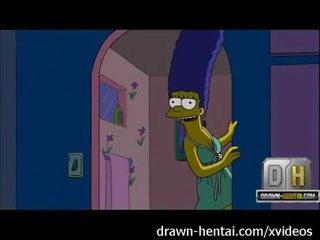Simpsons بالغ فيديو - قذر قصاصة ليل