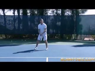 Superior Outdoor Tennis x rated film BUNNYVIDS.COM