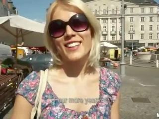 Czech whore Catherine fucks in the market