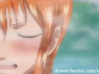 One piece hentaý - nami extended bath scene