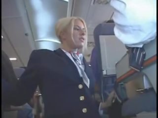 Riley Evans American Stewardess sensational Handjob