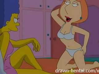 Lezbiýanka hentaý - lois griffin and marge simpson