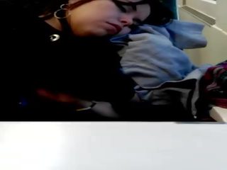 Fiatal hölgy alvás fétis -ban vonat meglesés dormida en tren