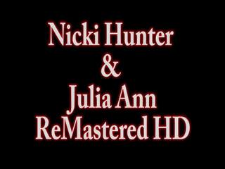 Julia ann lượt với nicki thợ săn trong lớn người tình cô gái!