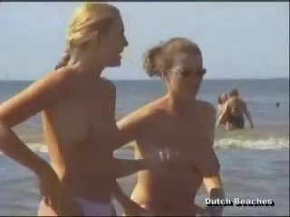 Zandvoort hà lan bãi biển tia ngọn thuyết khỏa thân titties 12