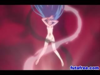 Futagirl Screws Up Hentai schoolgirl With Tentacles