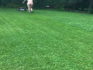 Mowing Grass Naked: Free Naked Women in Public HD porn clip