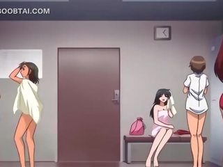 Velký nované anime x jmenovitý klip bomba jumps bodnutí na the patro