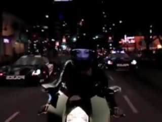 Mischa Brooks Bending Over Motorcycle For member